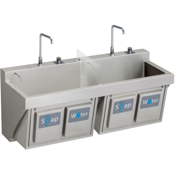 23 in W x 60 in L x 33.8125 in H, Stainless Steel